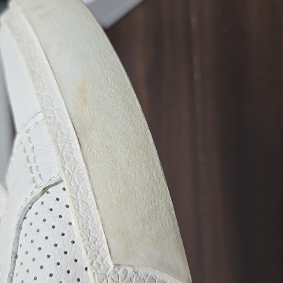 Dolce Vita Size 8.5 White Leather Lace Up Sneakers - Picture 9 of 10